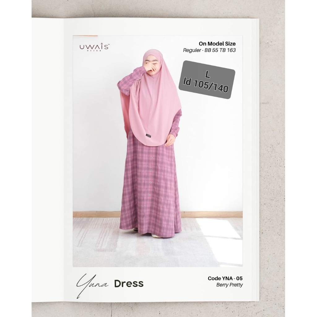 (READY) Yuna dress Gamis Original Uwais Hijab