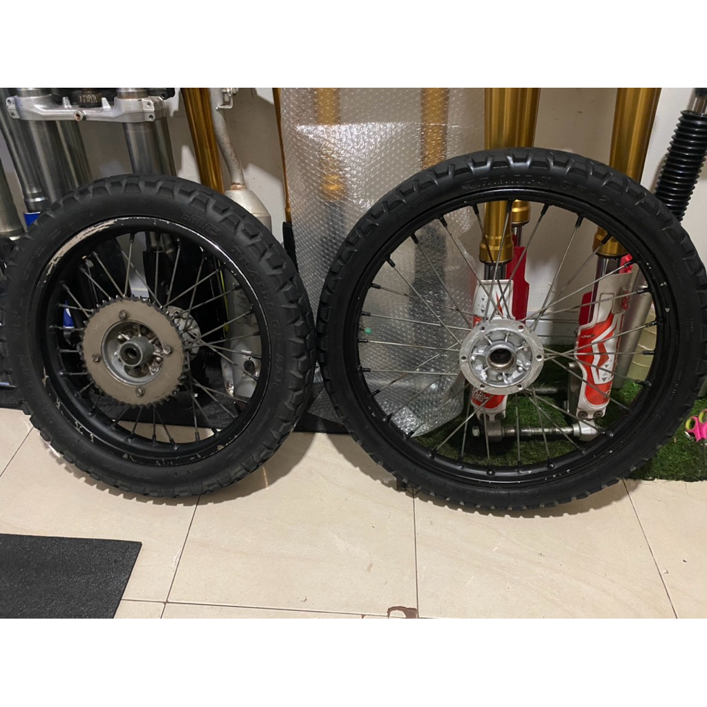 whellset / ban set trail klx 16 19 murah copotan