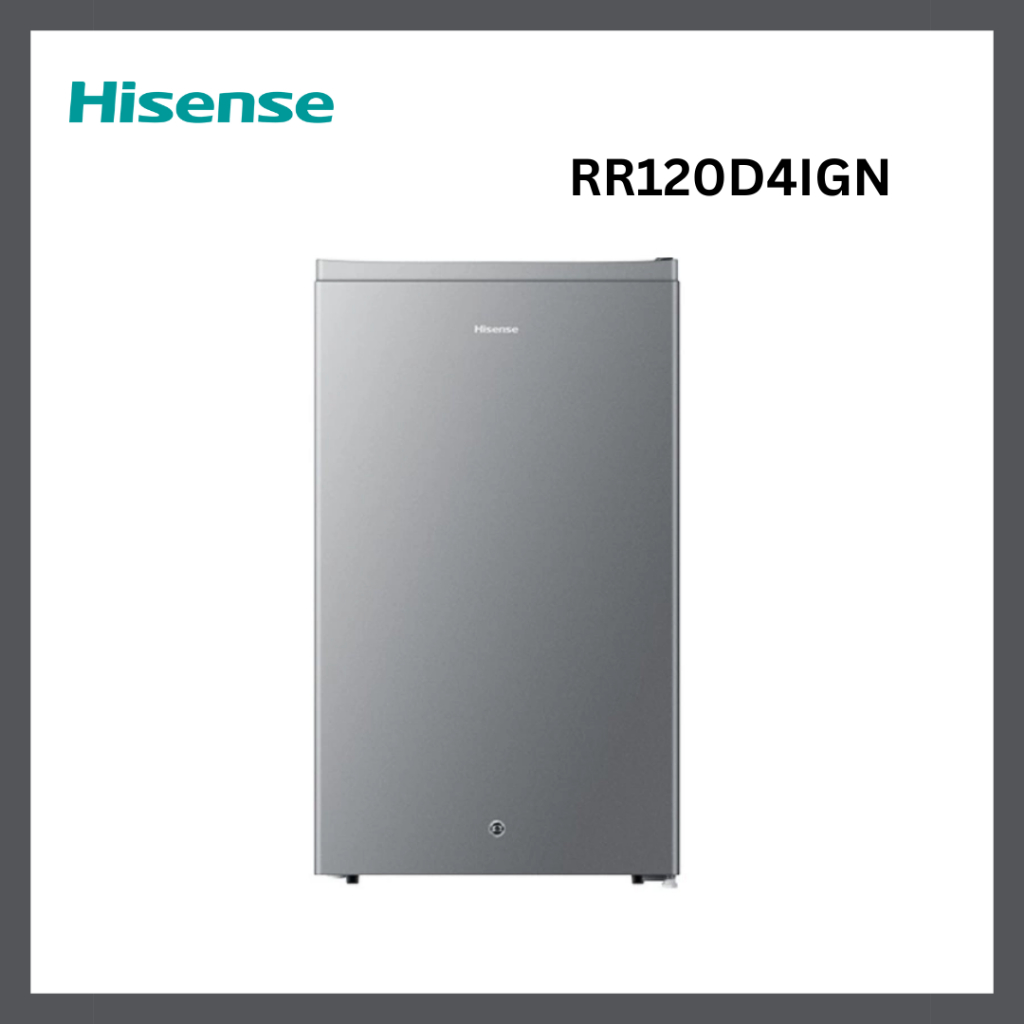 Kulkas Hisense 1 Pintu RR120D4IGN 91L Silver Garansi Resmi 5 thn