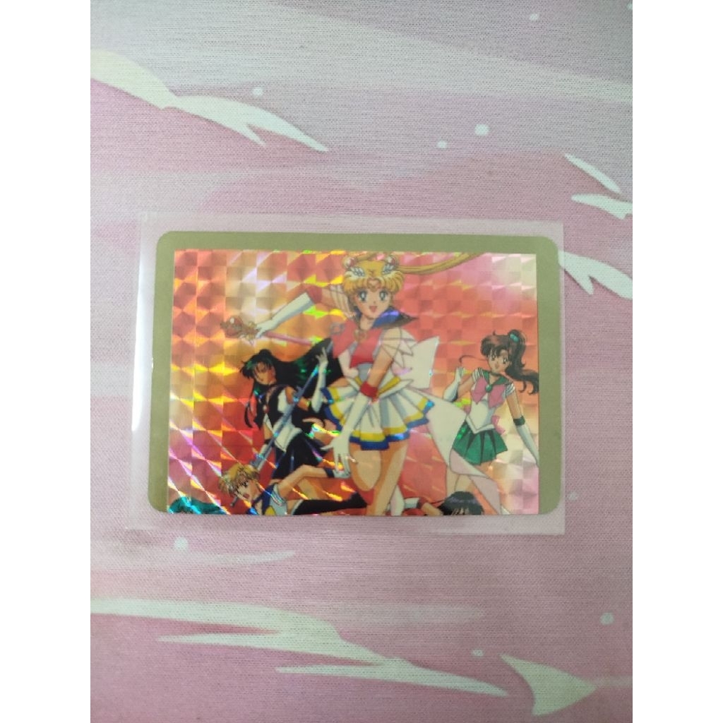 Kartu Hologram Sailor Moon Vintage Anime Card Rare Jadul Collectible