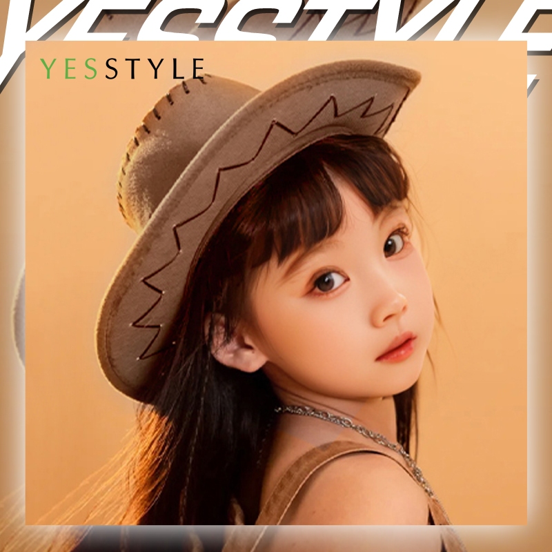 Yesstyle Topi Koboy Anak Laki Perempuan Cowboy Hat Bahan Suede American Laken Kids Hat
