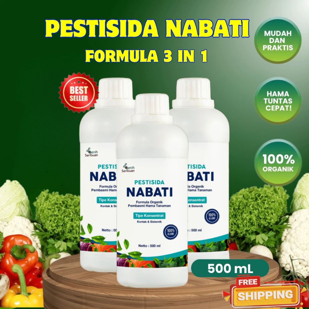 [PESTISIDA NABATI AMPUH] Pestisida Nabati Organik - Fungisida & Pestisida untuk Semua Hama, Pembasmi