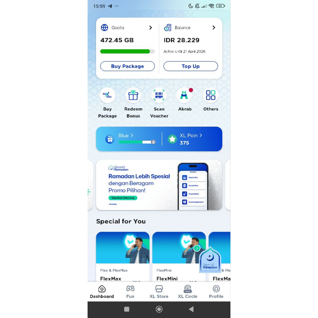 Kartu XL Xtra Combo Plus VIP Diskon 90%