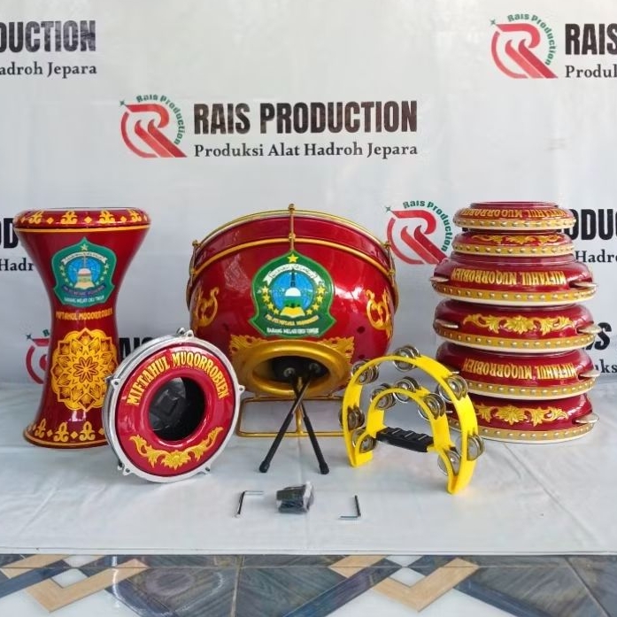 (COD) Alat hadroh 1 set/Hadroh jepara lengkap/Alat Hadroh Fullset/Rebana 1 set/bass horeg/1 set Alat