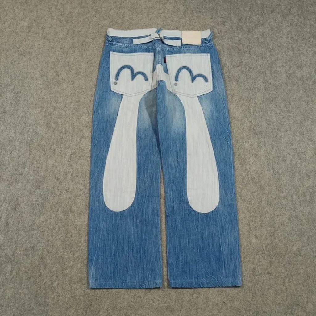 Celana baggy jeans panjang pria EVISU size 32 second