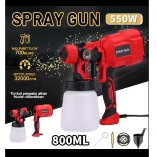 paint spray gun listrik cat besi kayu tembok CX 31