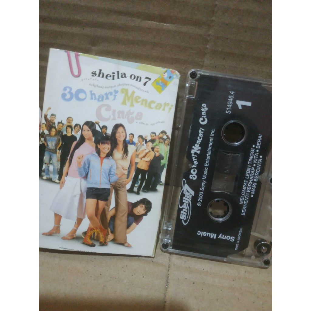 Kaset pita Sheila on 7 : 30 hari Mencari cinta