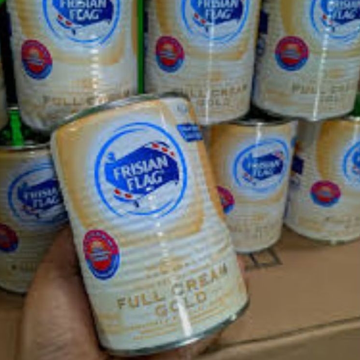 1 dus Frisian Flag Susu Kental Manis Gold Full Cream 490 GR X24 kaleng