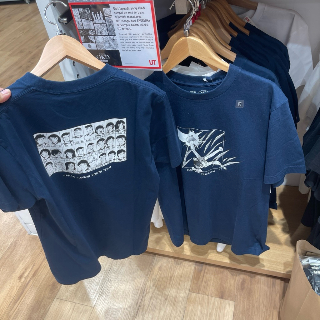 Tshirt Uniqlo Man CAPTAIN TSUBASA 68 blue