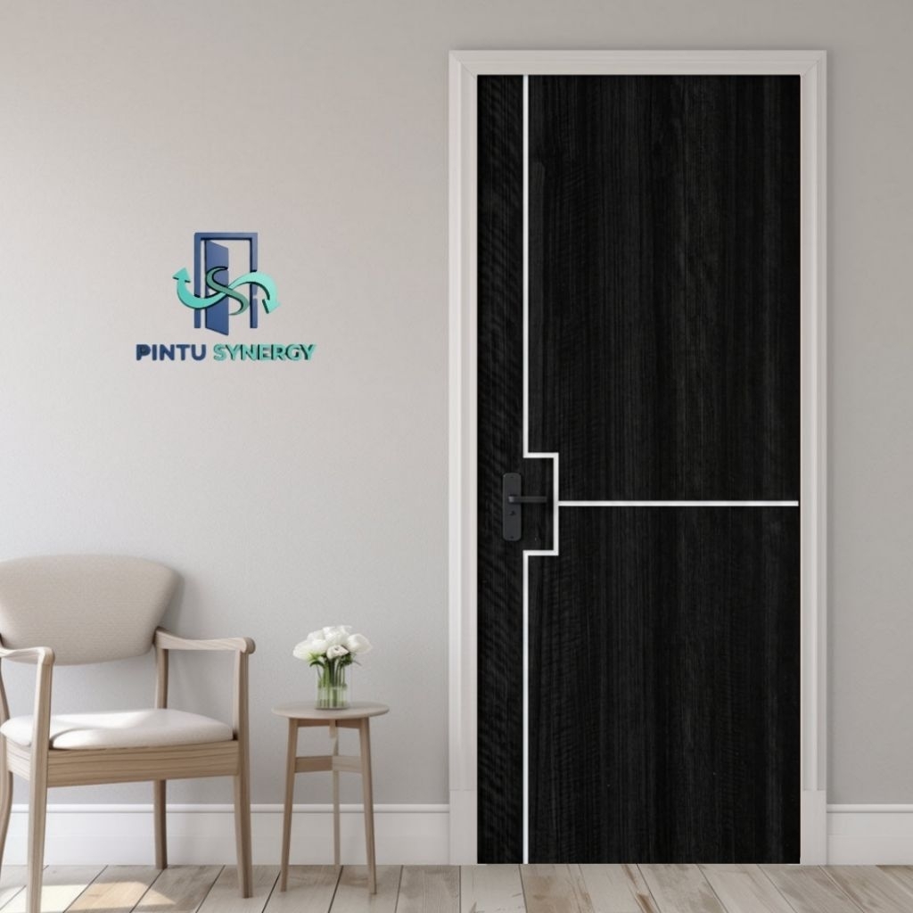 Pintu Minimalis Custom | Kusen Alumunium | Set Sliding | FULLSET