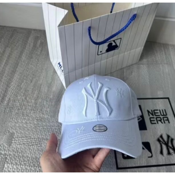 TOPI BASEBALL MLB NY MULTIFONT SIMPLE ORIGINAL WHITE CAPS / TOPI BEST SELLER BISA COD / FULL SET