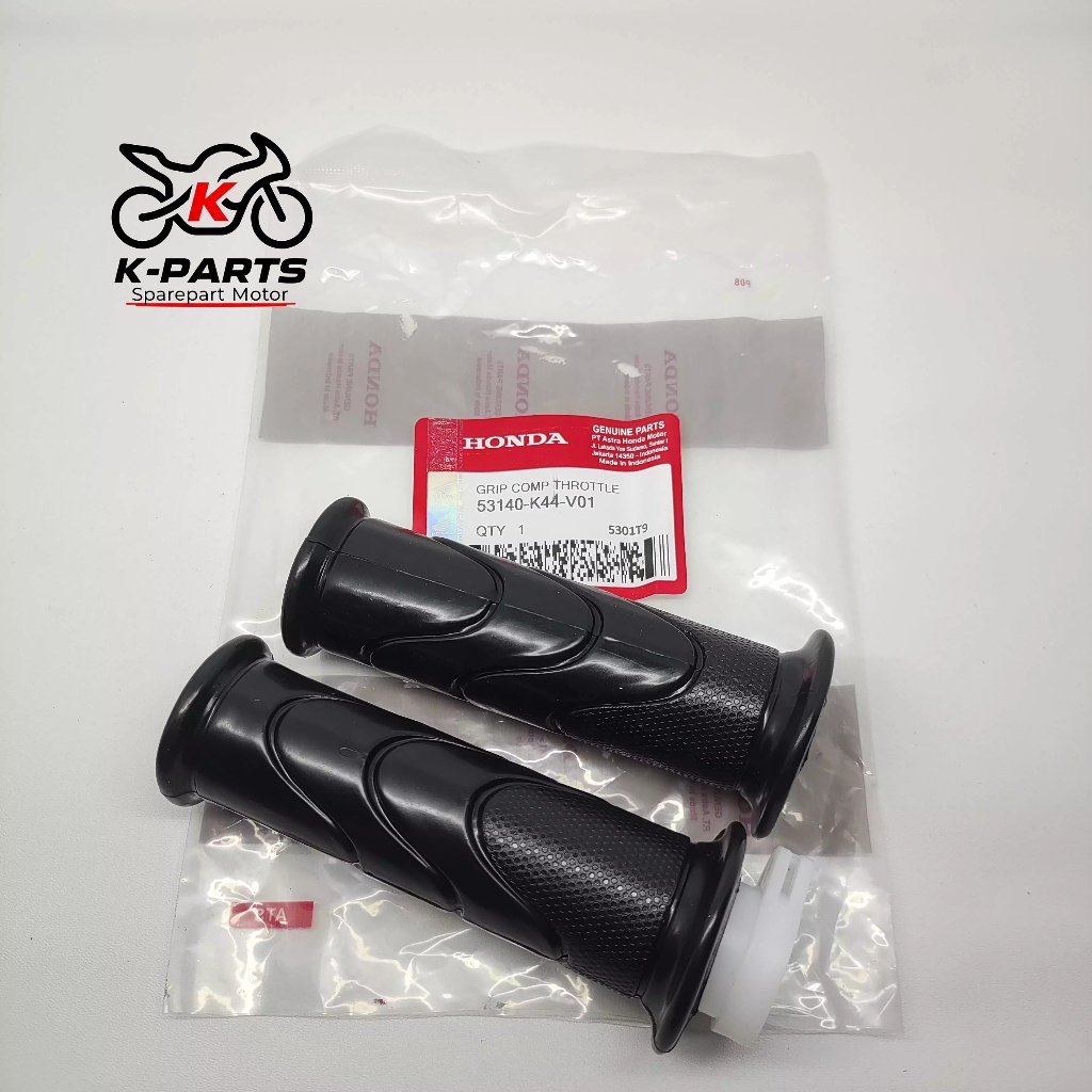 Handgrip Handfat Sarung Gas Set Karet Stang K44 Motor Beat Pop Esp Street Scoopy Esp New Vario 125 E
