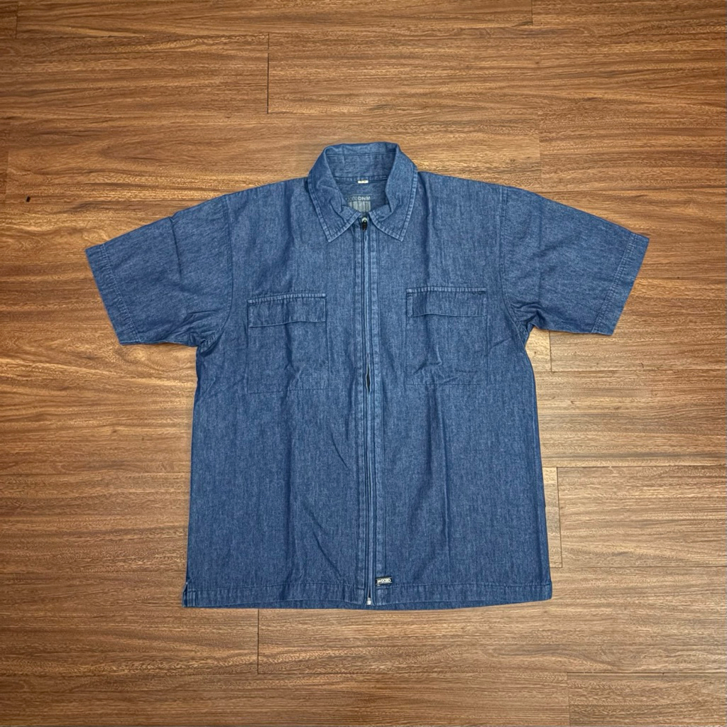 WorkShirt Zipper Denim Blue Second Preloved