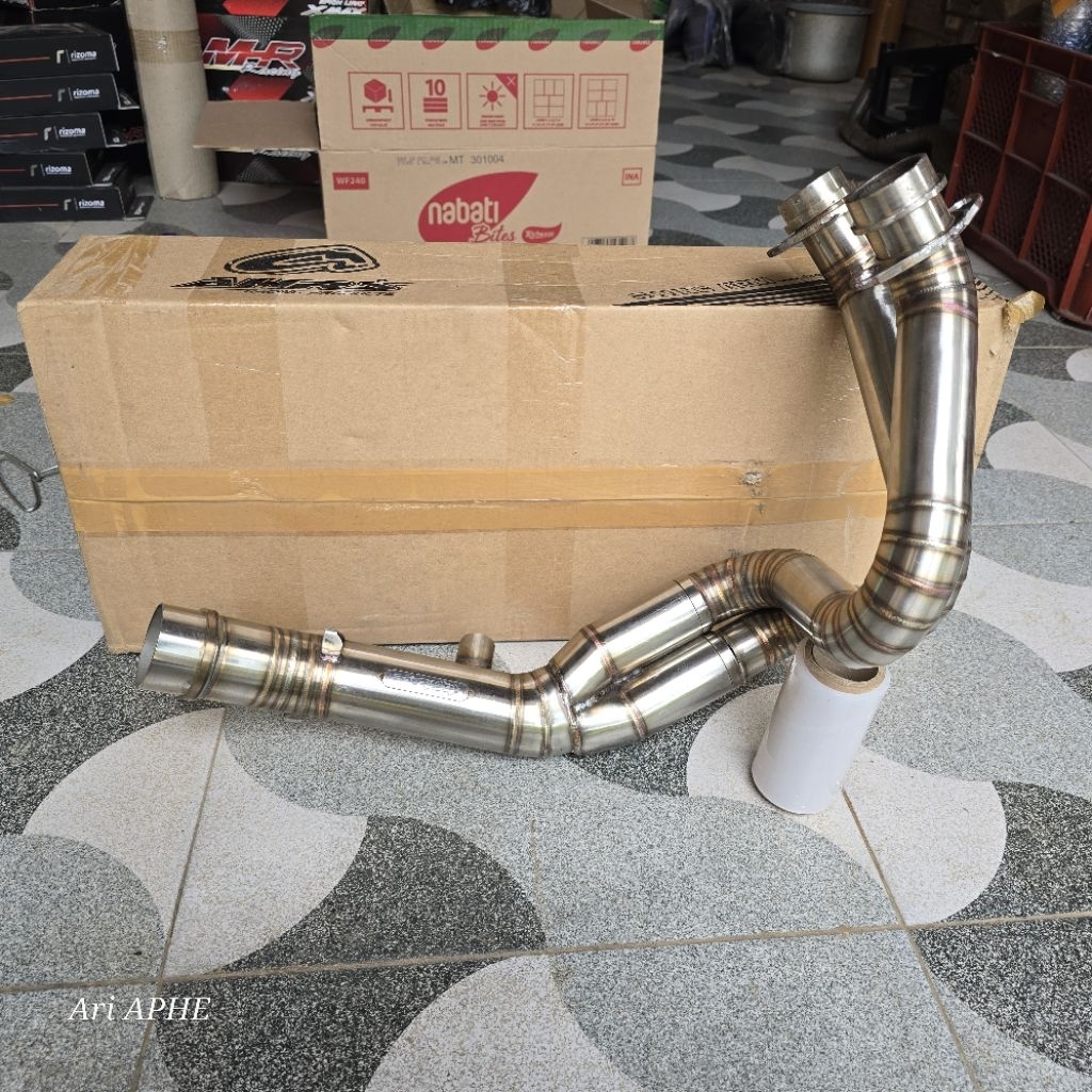 header pipa leher knalpot kawasaki ER6 / ER6N / ER6F twobrothers thailand