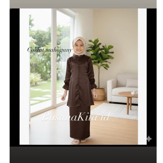 baju kurung melayu anak variasi kancing depan baju melayu Malaysia anak wanita