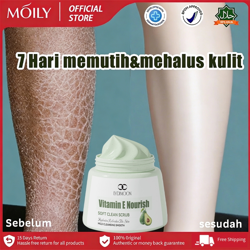 Lulur pemutih badan permanen Scrub badan body bleaching whitening 250g Body scrub Buang kulit ayam M
