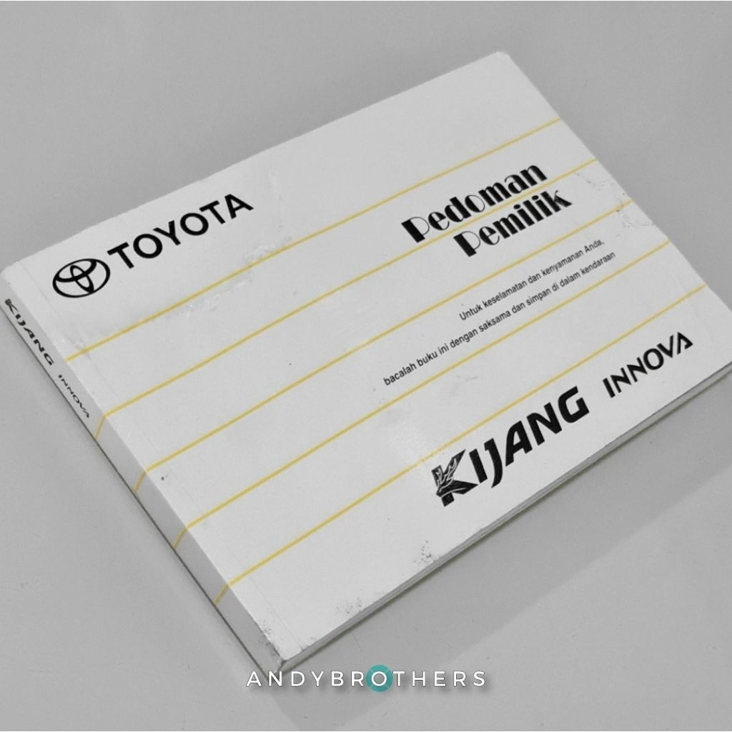Buku Manual Book Pedoman Mobil Toyota Kijang Innova Inova gen-1 2004-2010 ORIGINAL