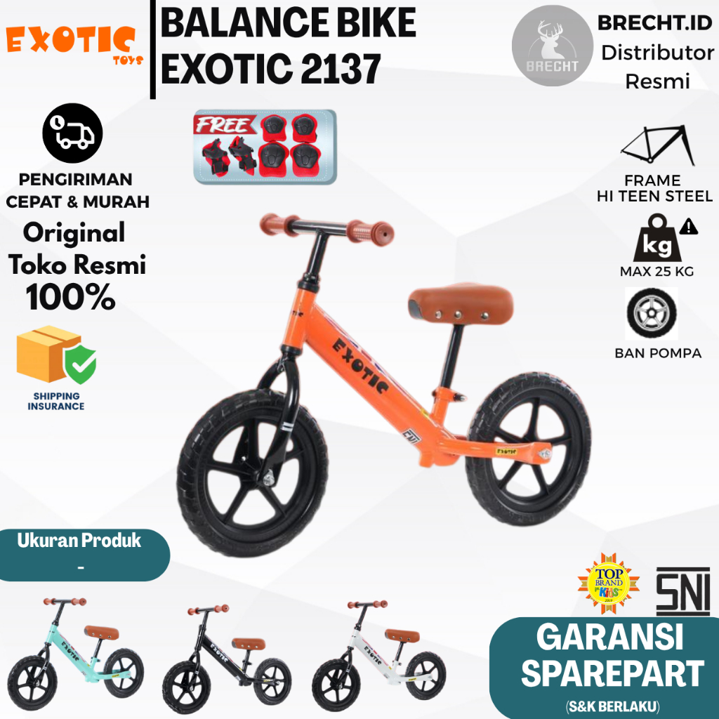 Sepeda Balance Bike Exotix ET2137 Balance Bike Exotix 2137 Balance Bike PushBike 2137