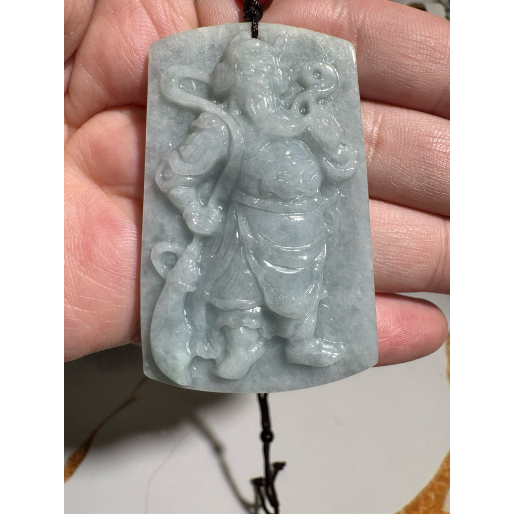 Liontin Giok Sky Blue KwanKong