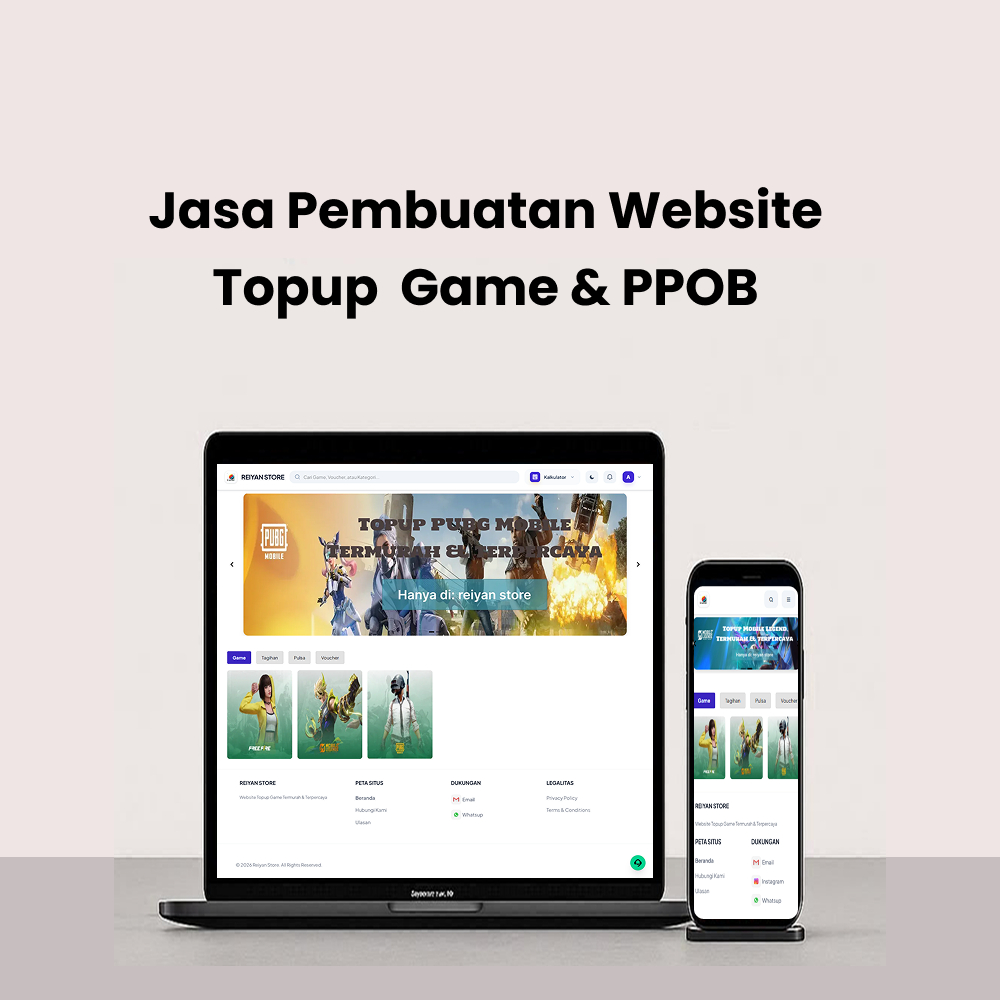 Jasa Pembuatan Website Topup Game & PPOB