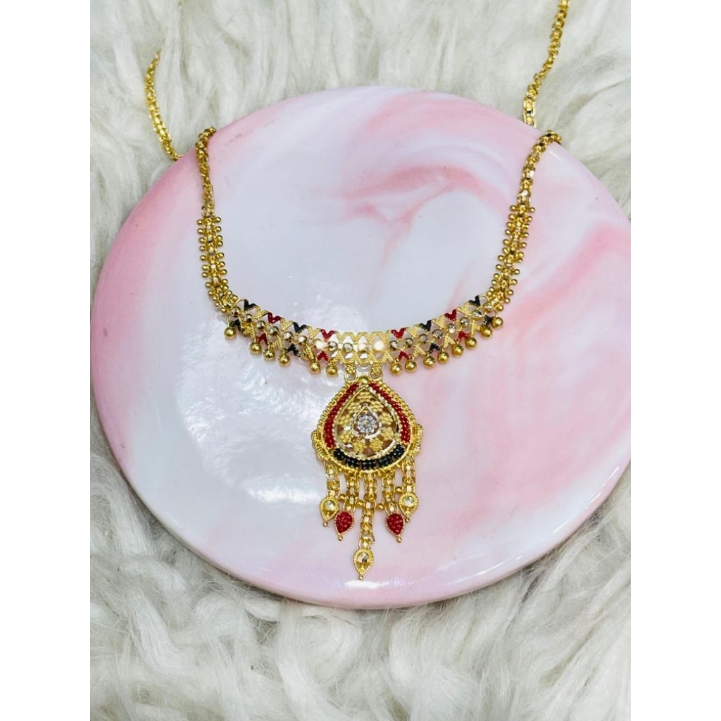 kalung kerawang rumbai motif dubai elegant terbaru emas asli kadar 700