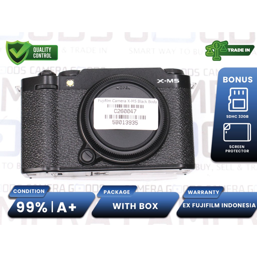 Kamera Fujifilm X-M5 Mirrorless Full Frame Body Only Second Bekas Grade A+ / Fujifilm XM5 - C260047