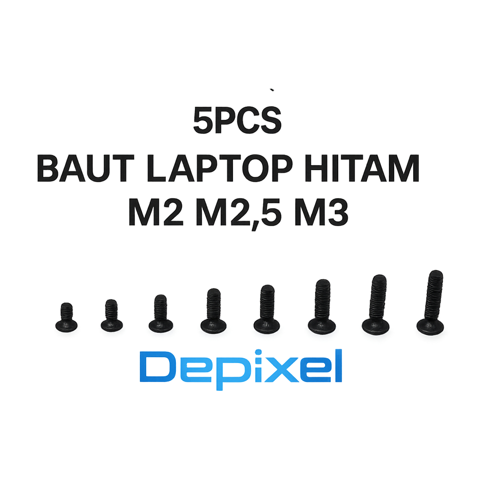 5pcs Baut Laptop M2 M2.5 M3 Carbon Stell
