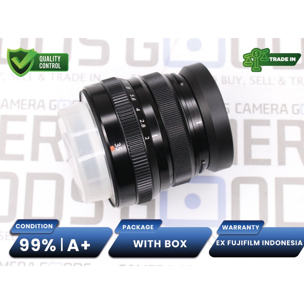 Lensa Fujifilm Fujinon XF 35mm F2 R WR Lens Second Bekas Grade A+ / Fuji XF35mm - L260049