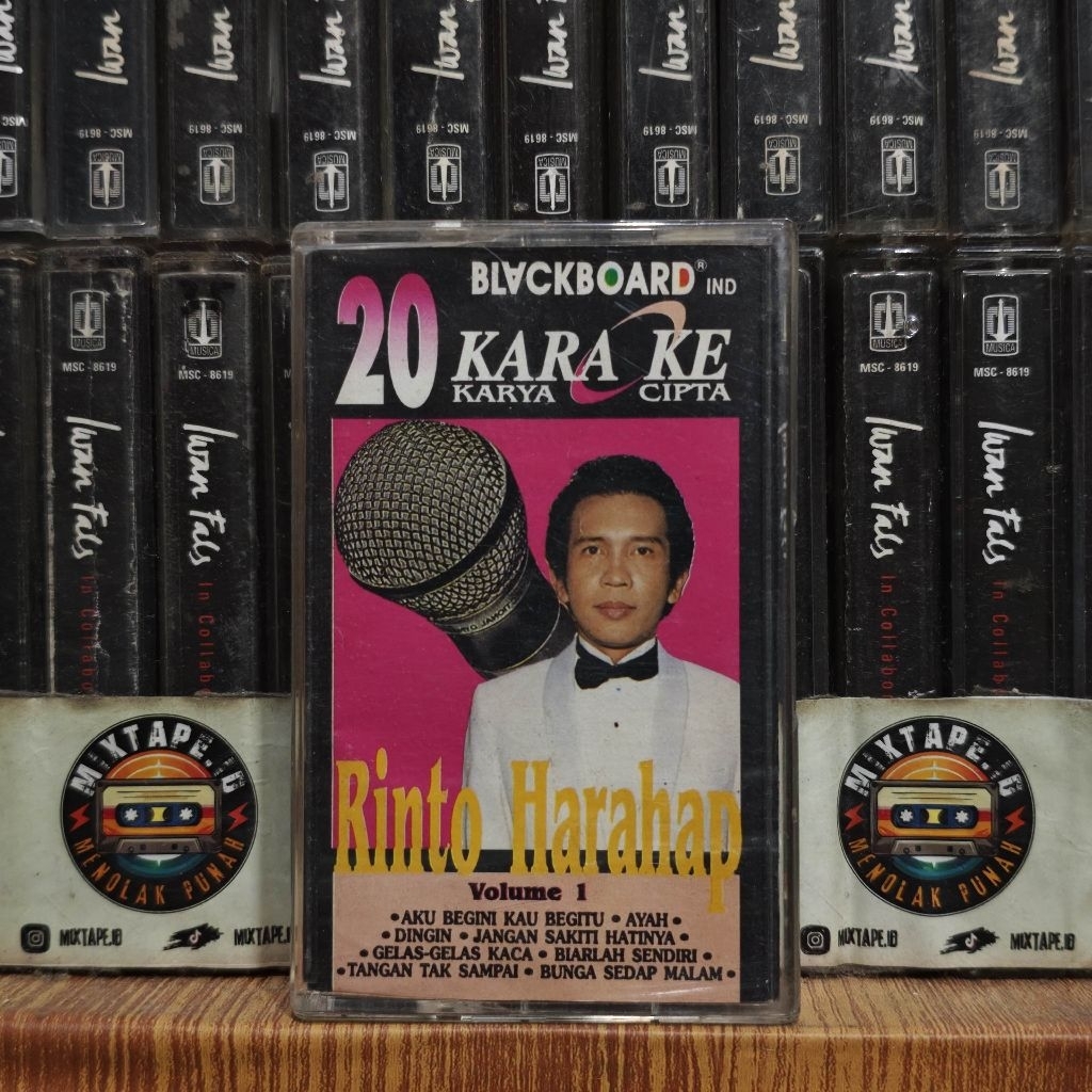 Kaset - 20 Karaoke Karya Cipta - Rinto Harahap - Radio Tape - Kaset Pita - Radio - Pemutar Kaset - R