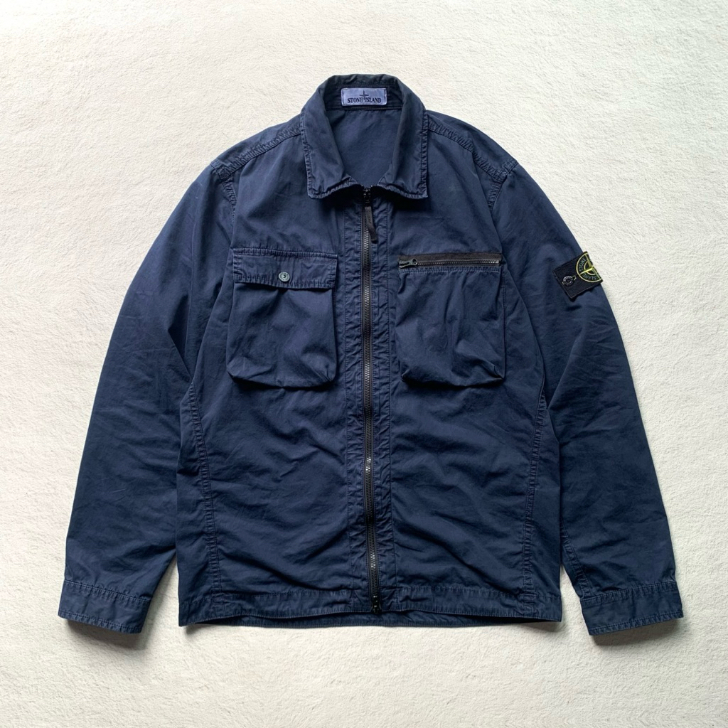 Stone Island Garment Dyed Twin Pocket Overshirt