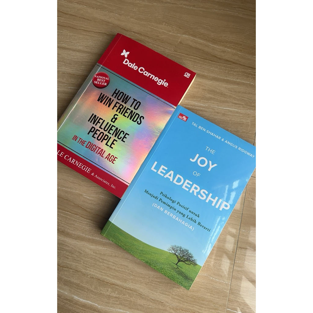 preloved buku || how to win friends & influence people dale carnegie, the joy of leadership