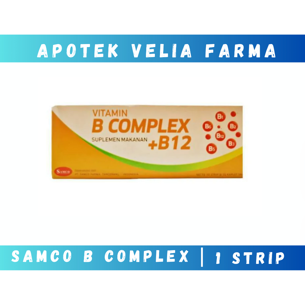 Samco Vitamin B Complex +B12  Strip / Suplemen Kesehatan
