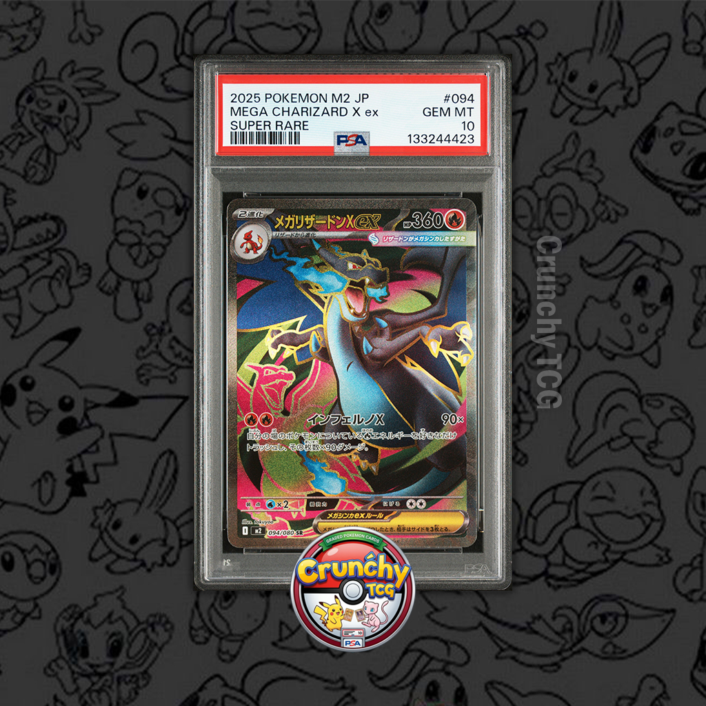 PSA 10 - Mega Charizard X ex #94 Super Rare - Kartu Pokemon (TCG)