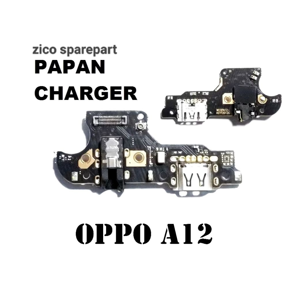 papan cas oppo a12 original.
