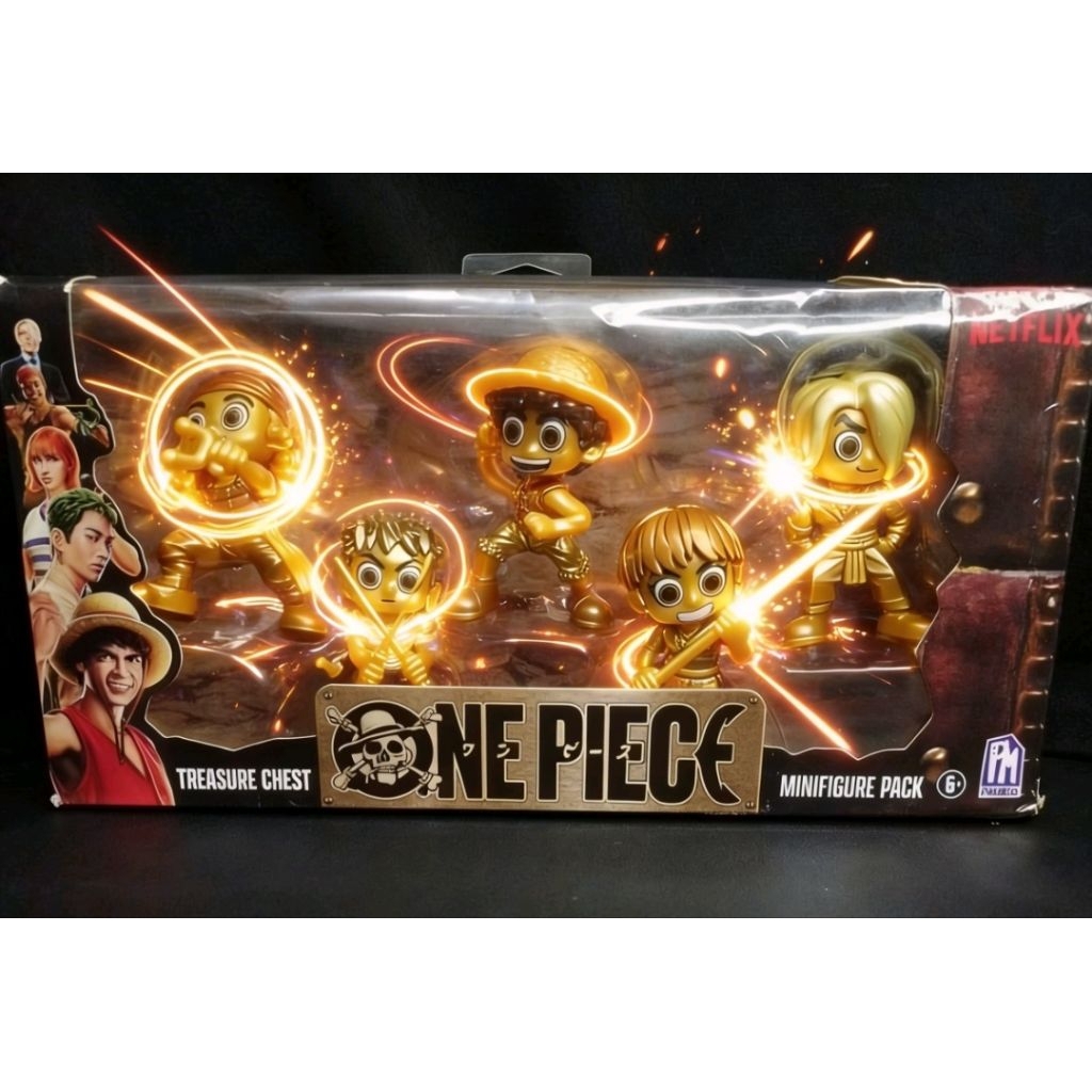 One piece Netflix treasure chest gold minifigure pack (5pcs)