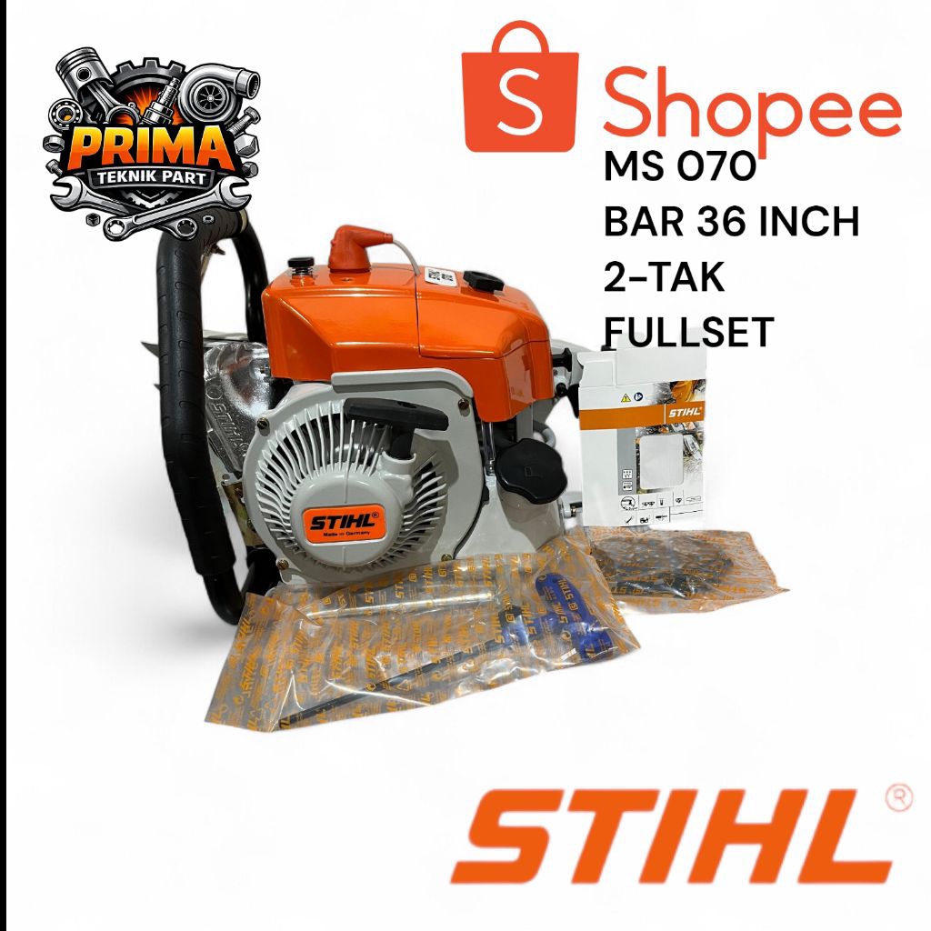 MESIN POTONG KAYU MESIN CHAINSAW STIHL MS 070,MESIN POTONG KAYU MS 070 DENGAN BAR 36INCH ORIGINAL