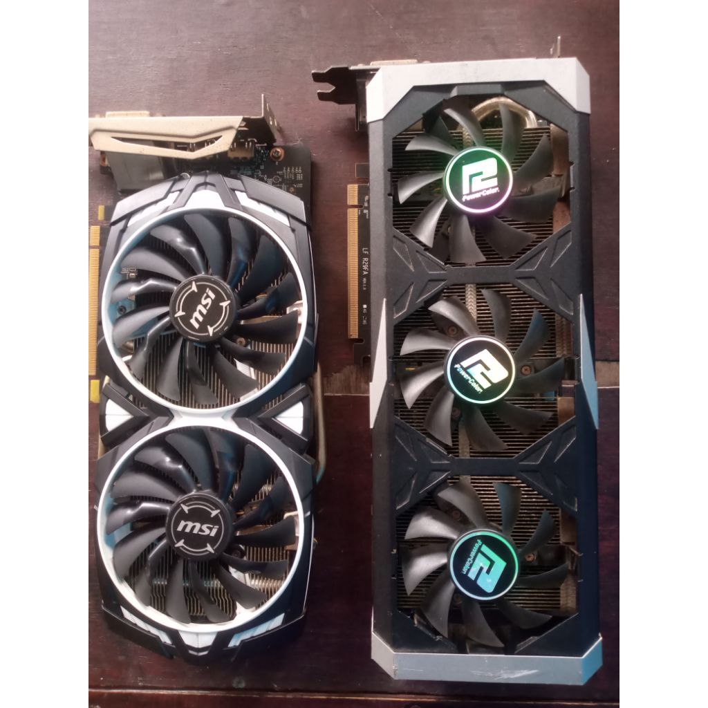 VGA GTX 1060 MSI armor 6gb & AMD power color R9 390 series 8gb