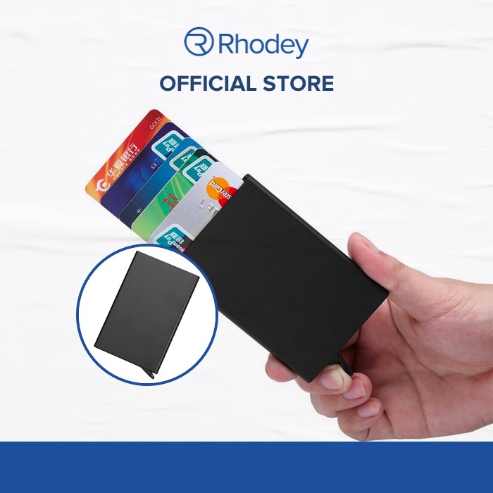 Dompet Kartu Slim Slider Aluminium Rhodey