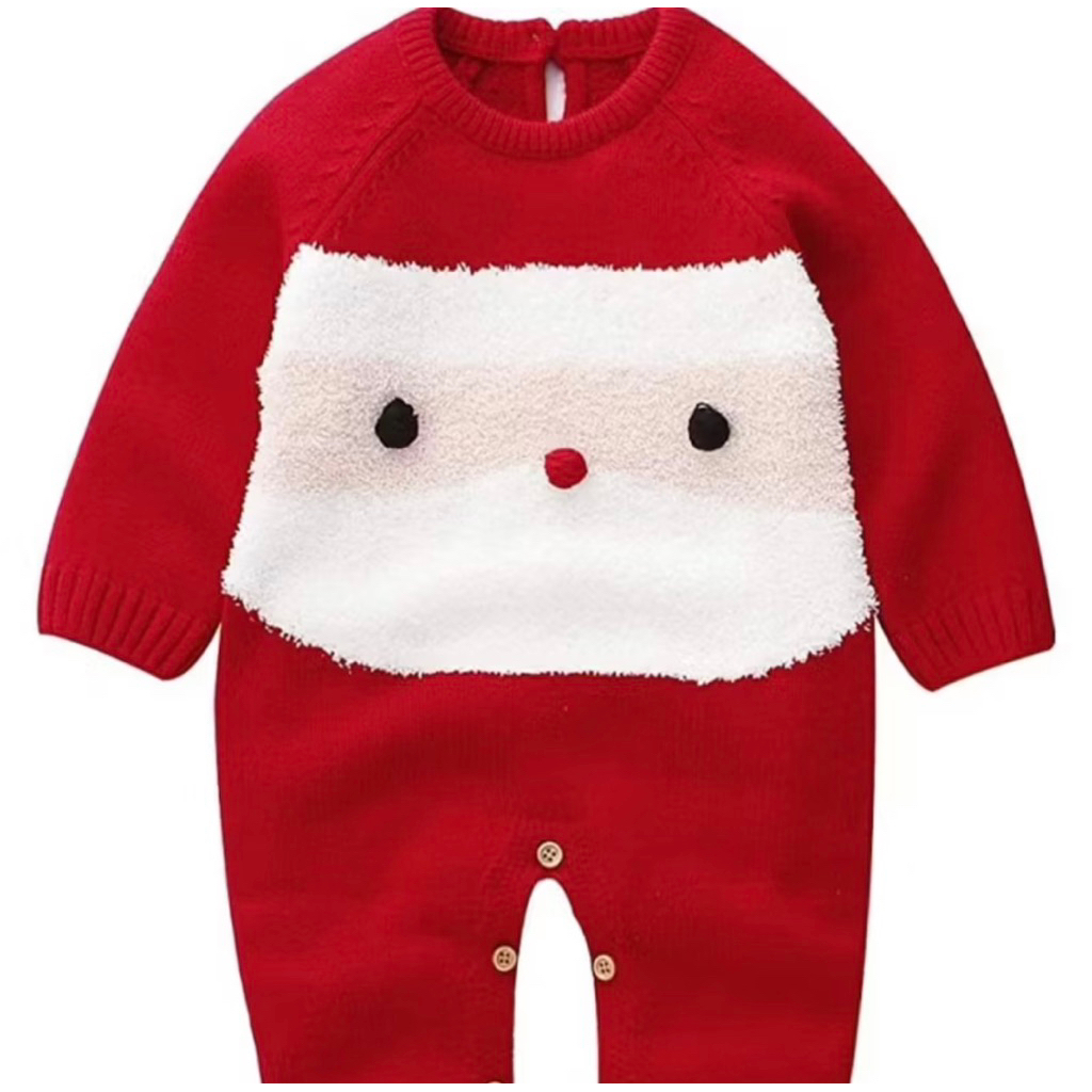 PRELOVED baju natal merry christmas bahan rajut baby cowo baju bekas 1 tahun