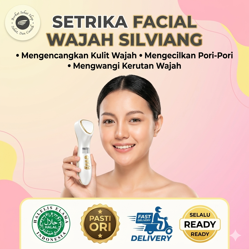 Setrika Wajah Silviang Skin Care Generasi #3 KK Indonesia, Alat Pengencangan Kulit Wajah