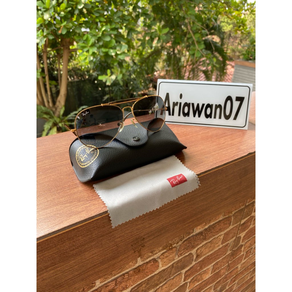 kacamata ray-ban  rb 3029 outdoorrsman II 197/71 kaca gradient sz 62