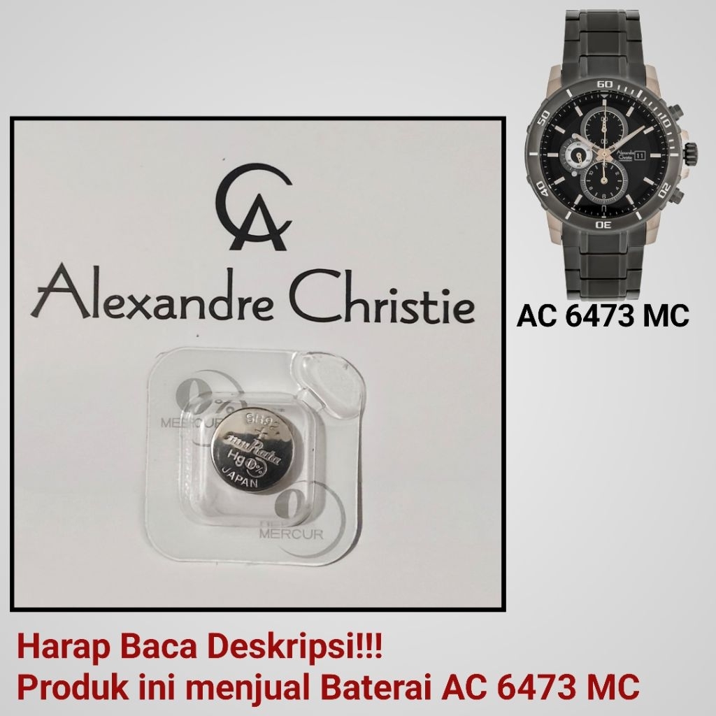 Baterai Jam Tangan Alexandre Christie AC 6473 MC
