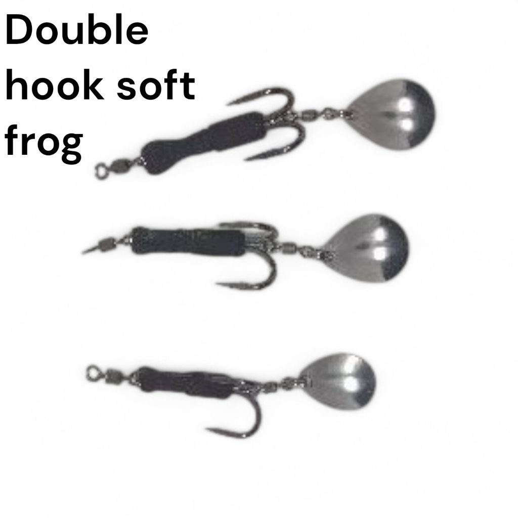 Double hook soft frog