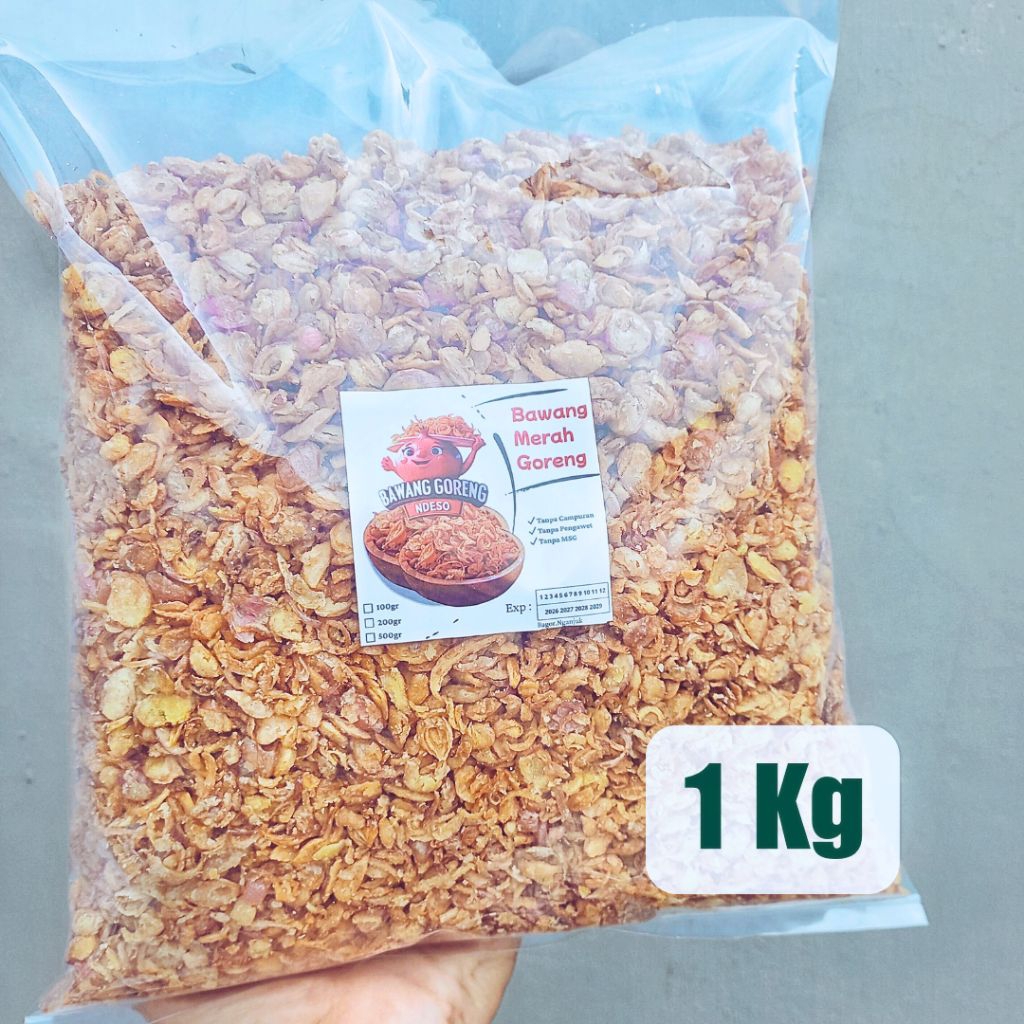 Bawang Goreng 1 Kg. Bawang Merah Goreng, Lapis Tepung. Bawang Goreng