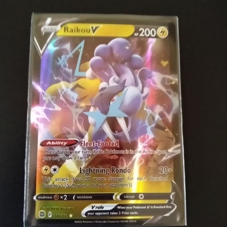 Kartu pokemon Raikou V English TCG 046/172