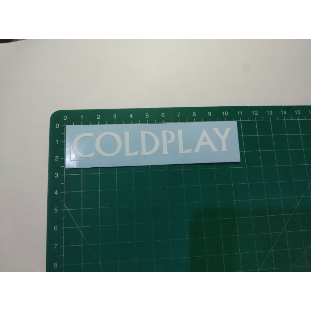 stiker cutting coldplay
