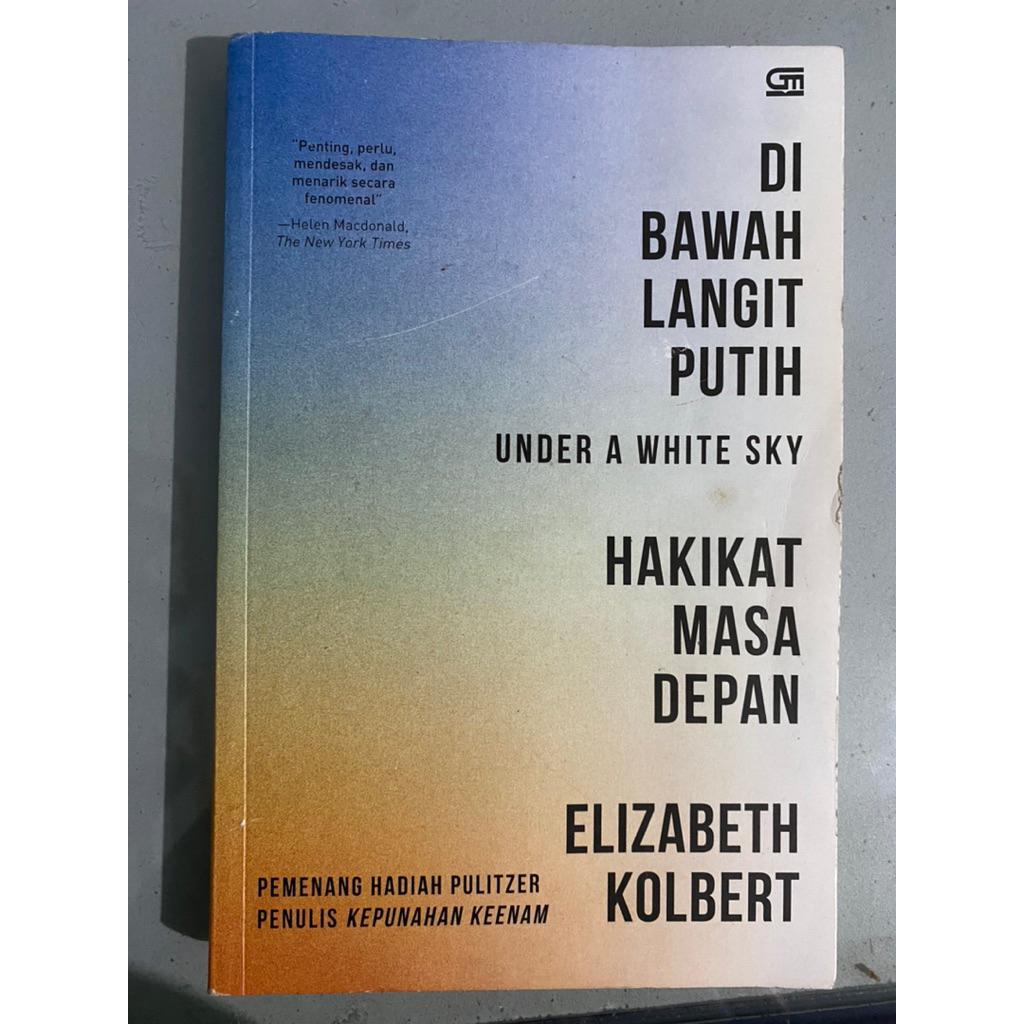 Preloved buku di bawah langit putih elizabeth kolbert original