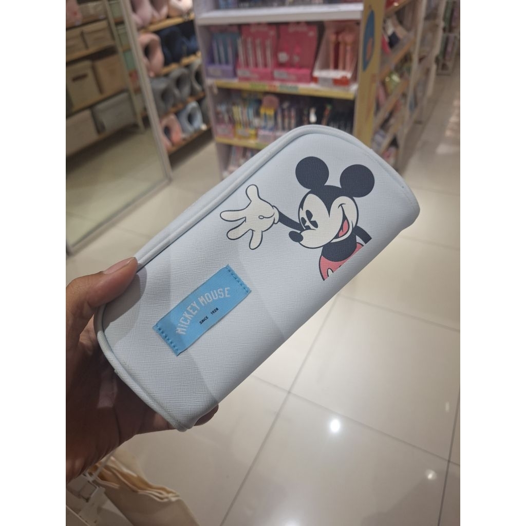 miniso original x mickey mouse pouch pencil limited tempat pensil karakter