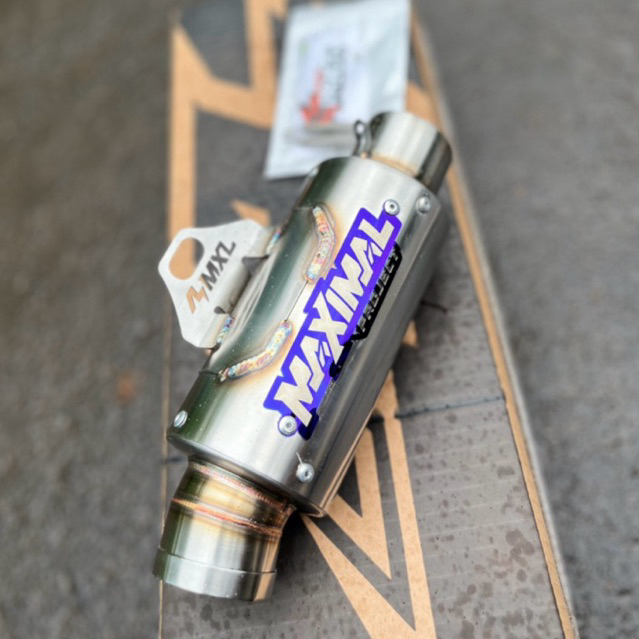 Silencer knalpot Maximal Project tipe Promax-1 saringan setengah Vega Jupiter 5tp Supra kph