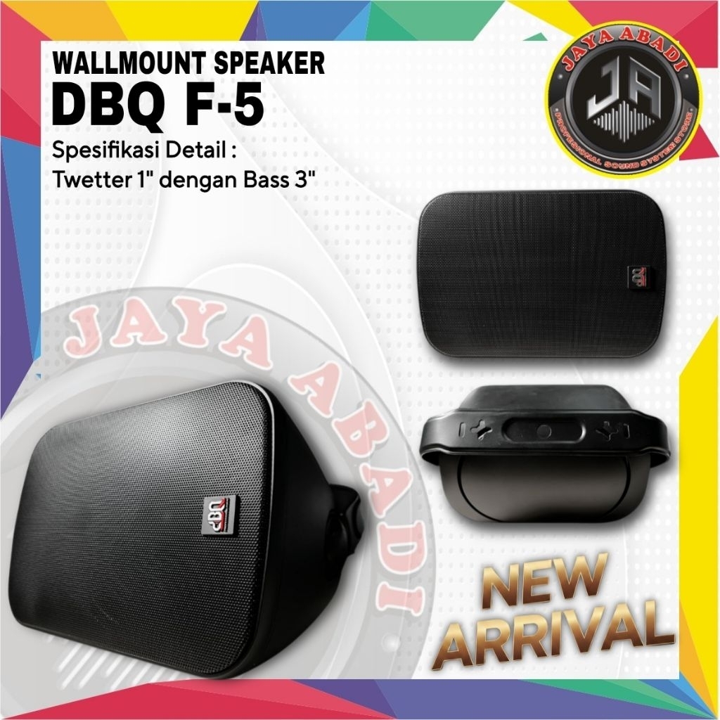 WALLMOUNT SPEAKER PASSIVE 6.5 INCH DBQ F-65 ORIGINAL